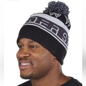 Men’s Spyder Icebox‎ Hat one size SPYDER ICEBOX Pom Men's Outdoor Hat black/gray